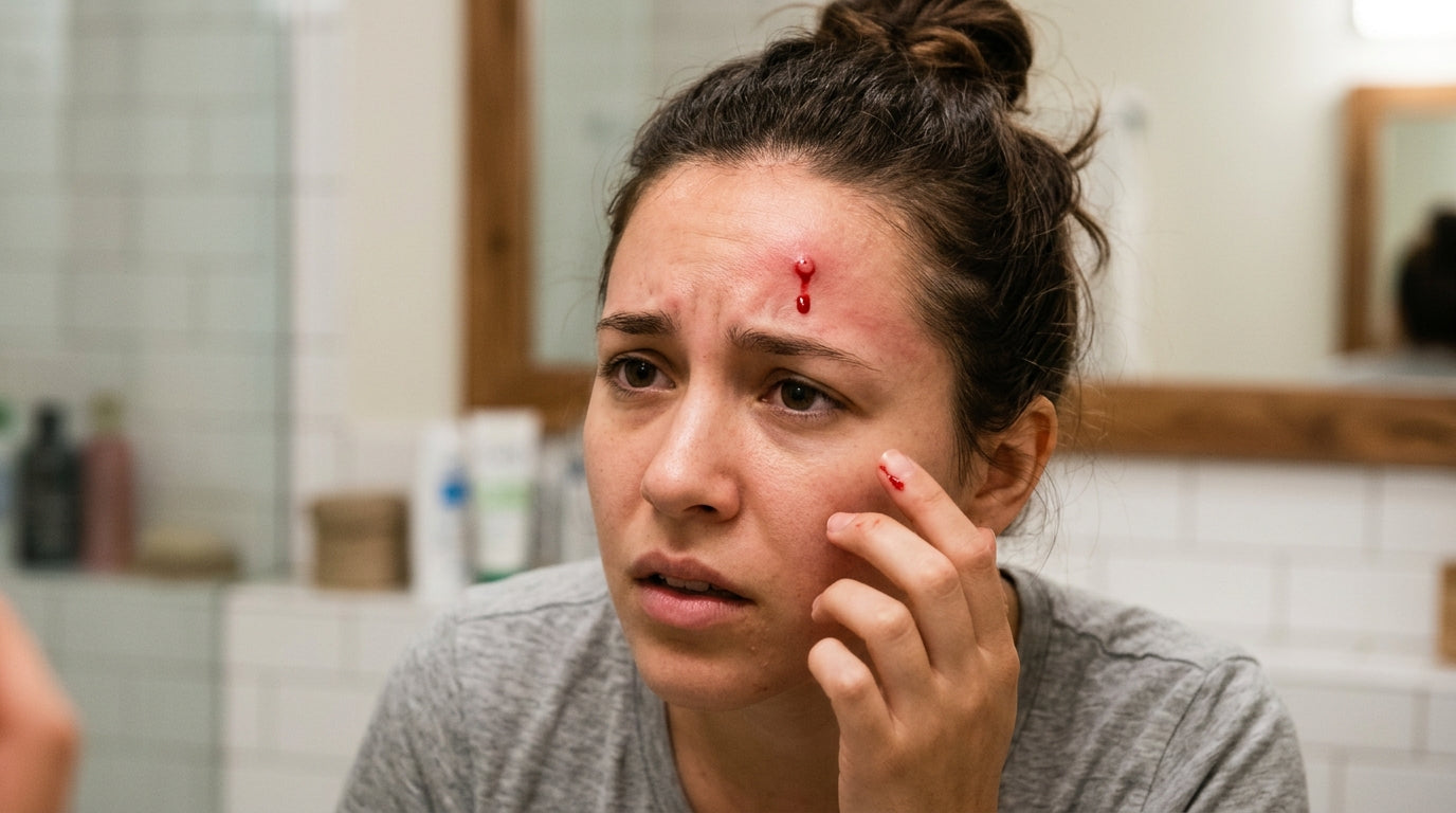 Eek! Here’s What to Do If A Pimple Starts Bleeding