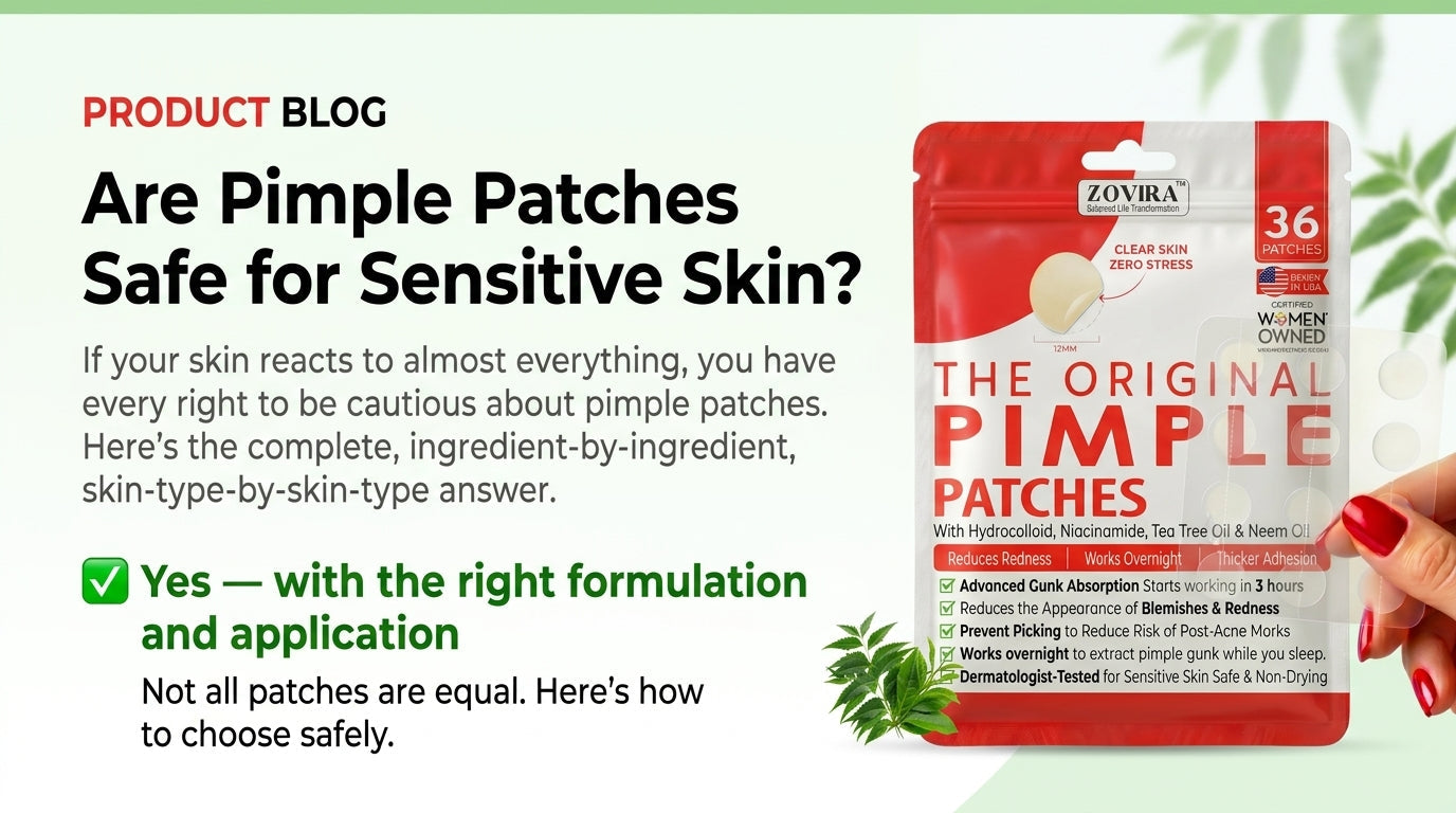 Are Pimple Patches Safe for Sensitive Skin?