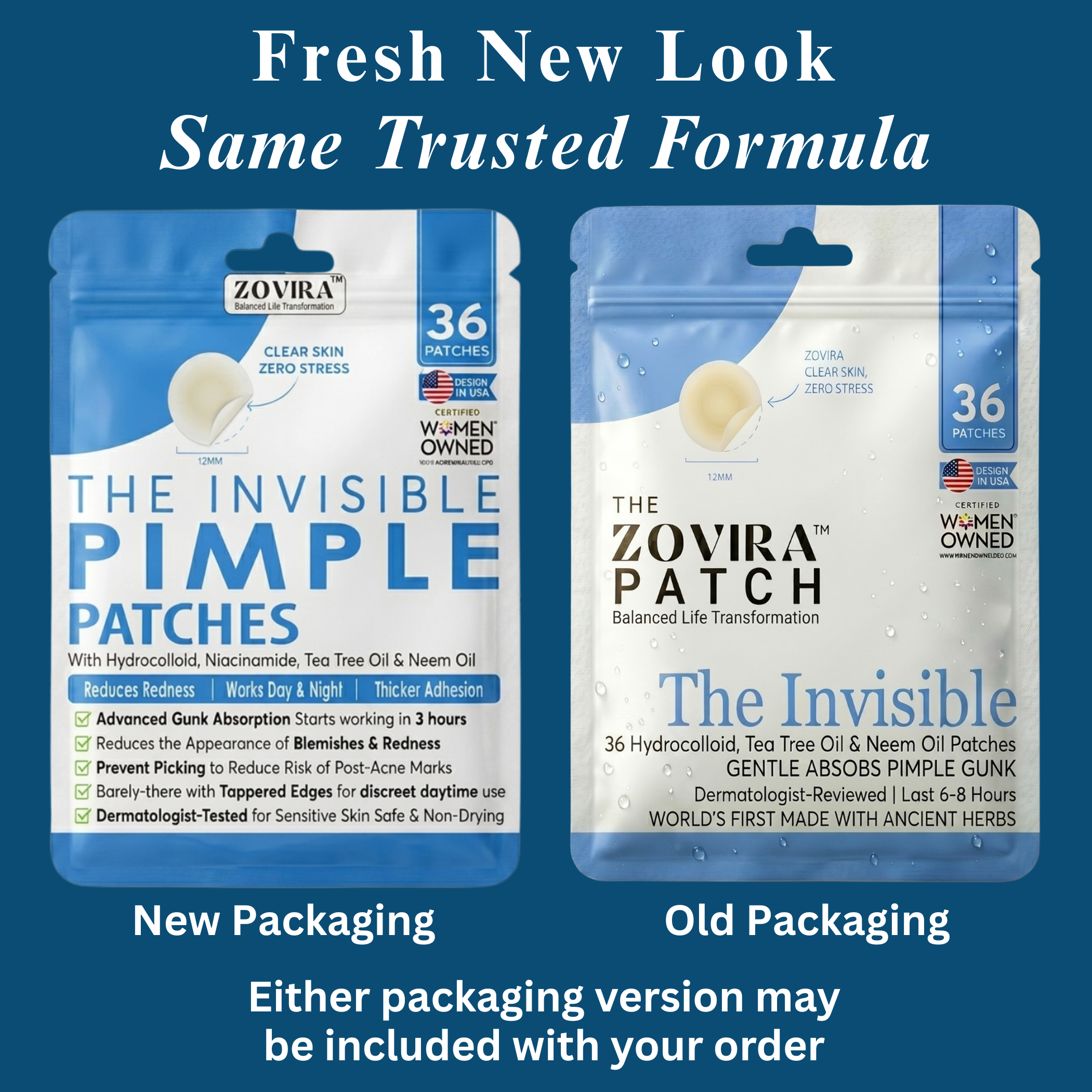 Invisible Daytime Acne Patches