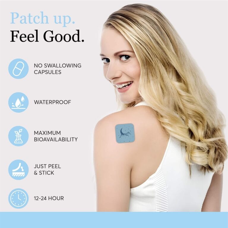 Patch features easy to use, waterproof, bio-availability and 12-24hours