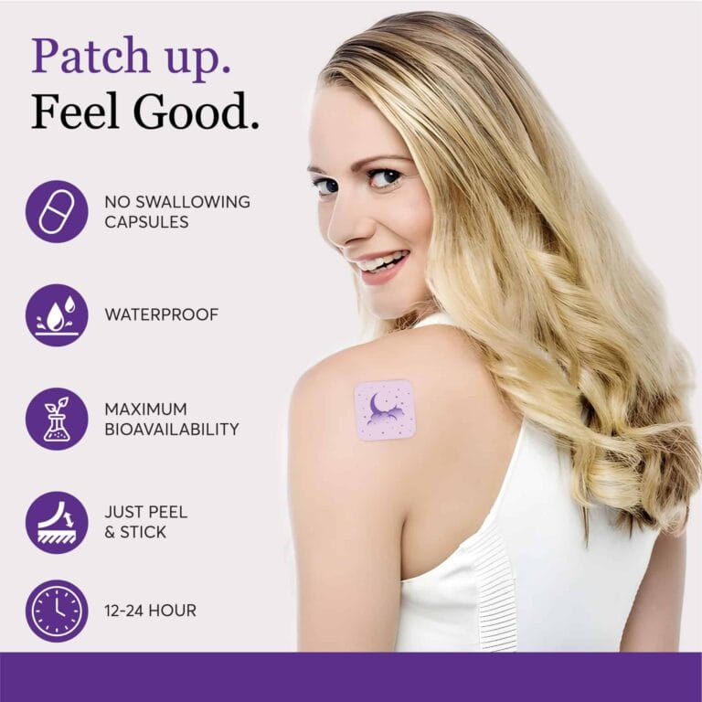 Patch features easy to use, waterproof, bio-availability and 12-24hours