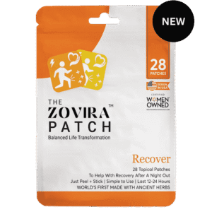 Zovira Recovery Patch for recovery, 28-pack topical patches with ancient herbs, USA-made, women-owned, new product.
